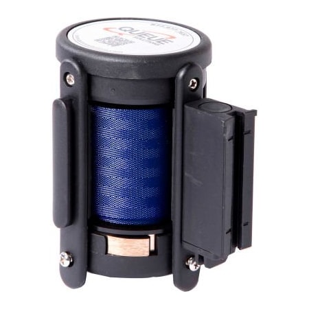 Queue Solutions Replacement Cassette For QueueMaster & SafetyMaster Belt Barriers, 8-1/2' Blue Belt QM-CAS-BL85